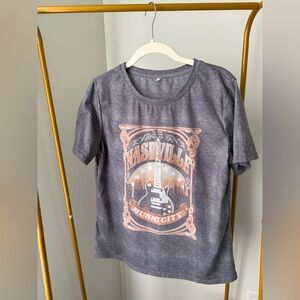 Gray Nashville Music City T-Shirt